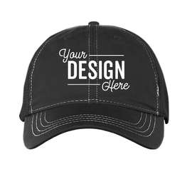 Pacific Headwear Vintage Snapback Trucker Hat - Color: Black