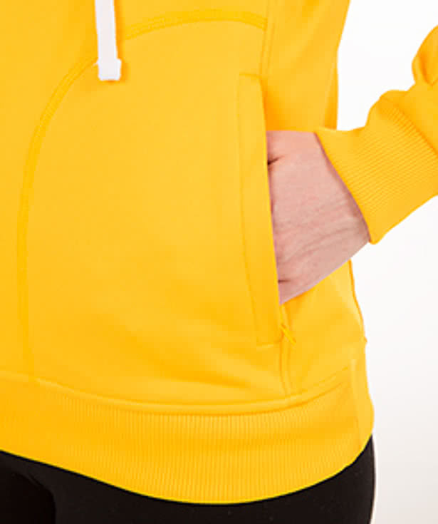 Team 365 Ladies Contrast Performance Pullover Hoodie
