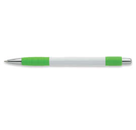 Element White Body Grip Pen (black ink) - Color: Lime
