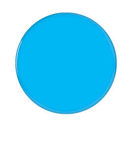 Full Color 1" Round Laminated Plastic Lapel Pin - Color: Columbia Blue