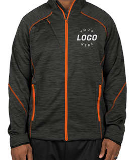 North End Tech Fleece Jacket - Color: Carbon / Orange Soda