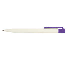 iProtect Antibacterial Pen (black ink) - Color: White / Purple