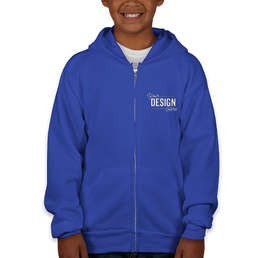 Hanes Youth EcoSmart 50/50 Zip Hoodie