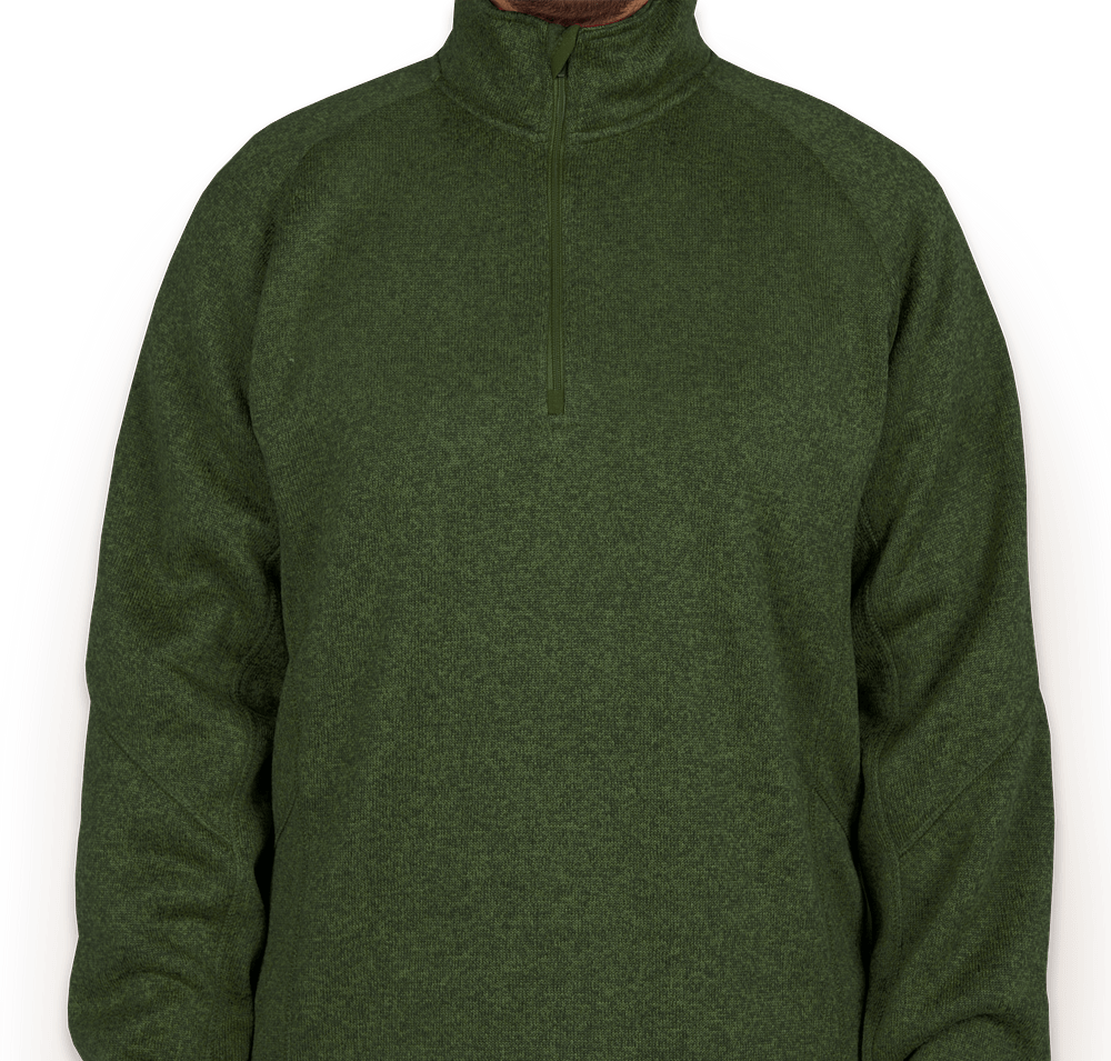 Devon & Jones Quarter Zip Sweater Fleece Pullover-default