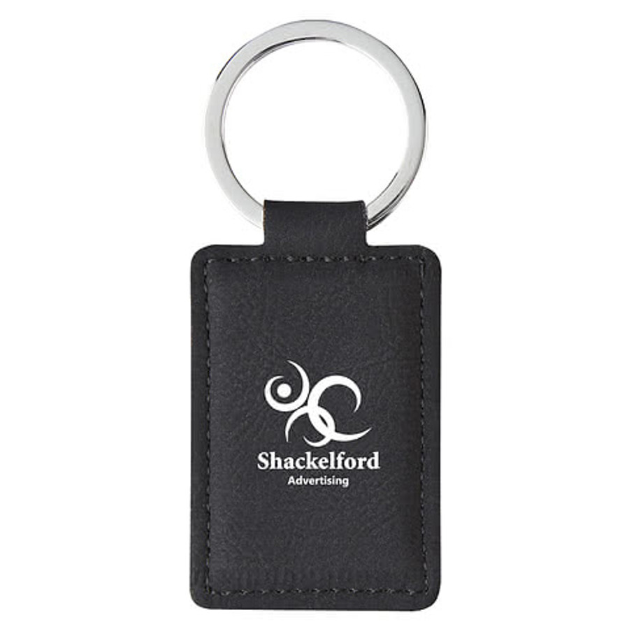 Leatherette Executive Keychain in Brown
