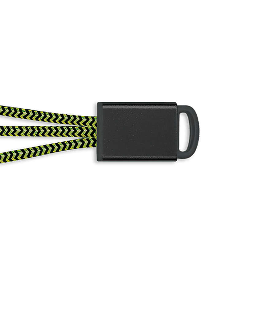 3-in-1 Braided Charging Buddy 2.0 in LIME