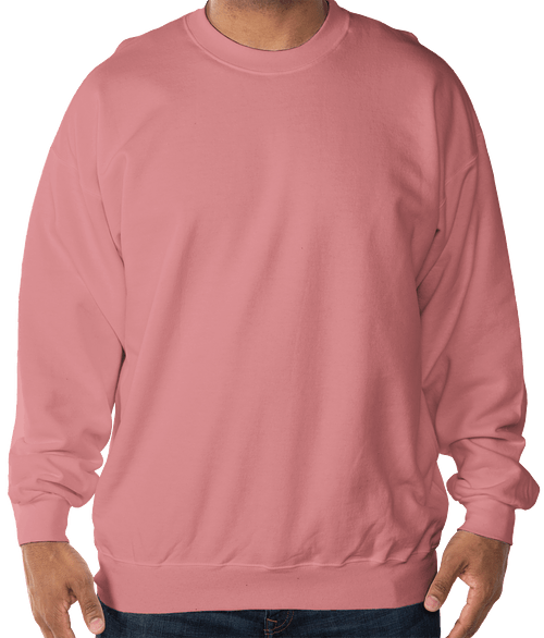 Hanes Ultimate Cotton Heavyweight Crewneck Sweatshirt in Mauve