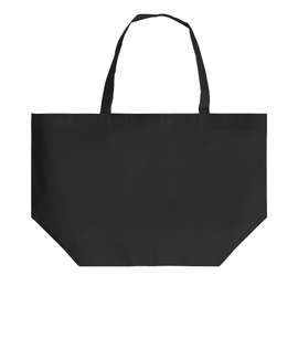 YaYa Non-Woven Shopper Tote Bag - Color: Black