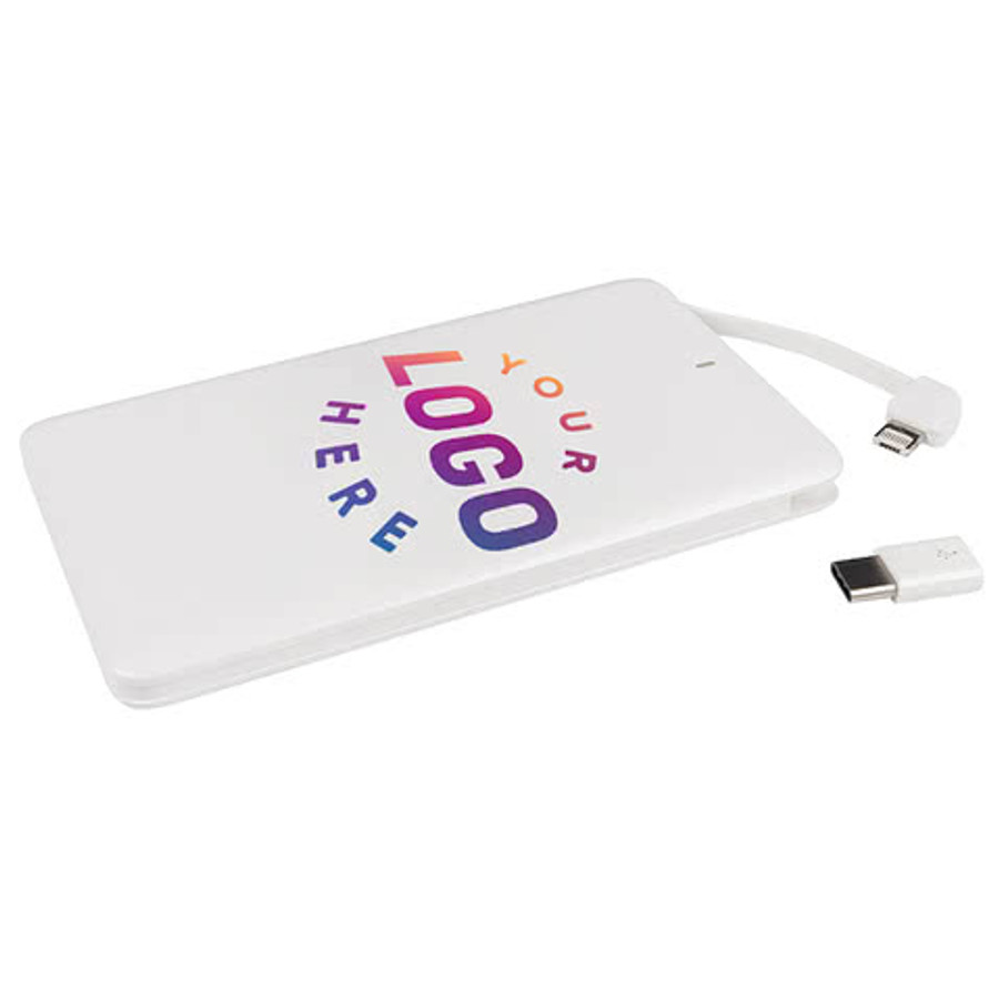 Full Color iTwist 4-in-1 4,000 mAh Portable Power Bank in Black