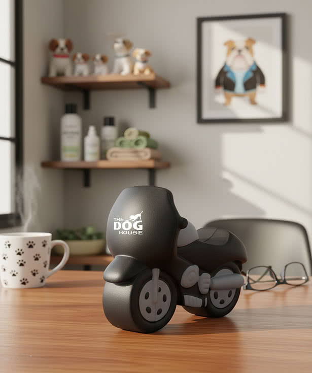 Black Motorcycle Stress Reliever
