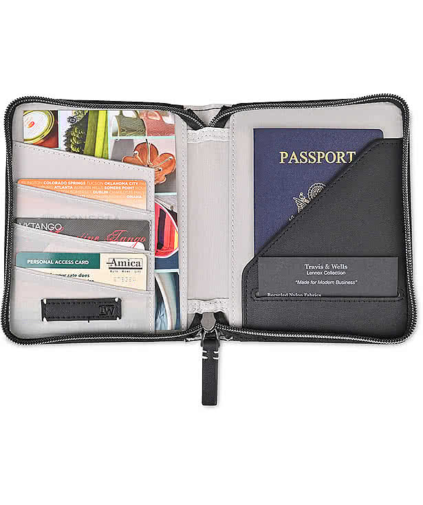 Travis & Wells Lennox Passport Wallet