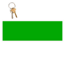 11.5 in. x 3.75 in. Rectangular Bumper Sticker - Color: Green