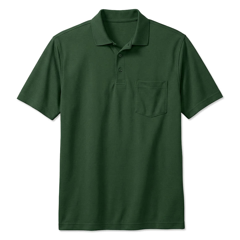 Blue Generation Soft Touch Easy Care Pocket Polo