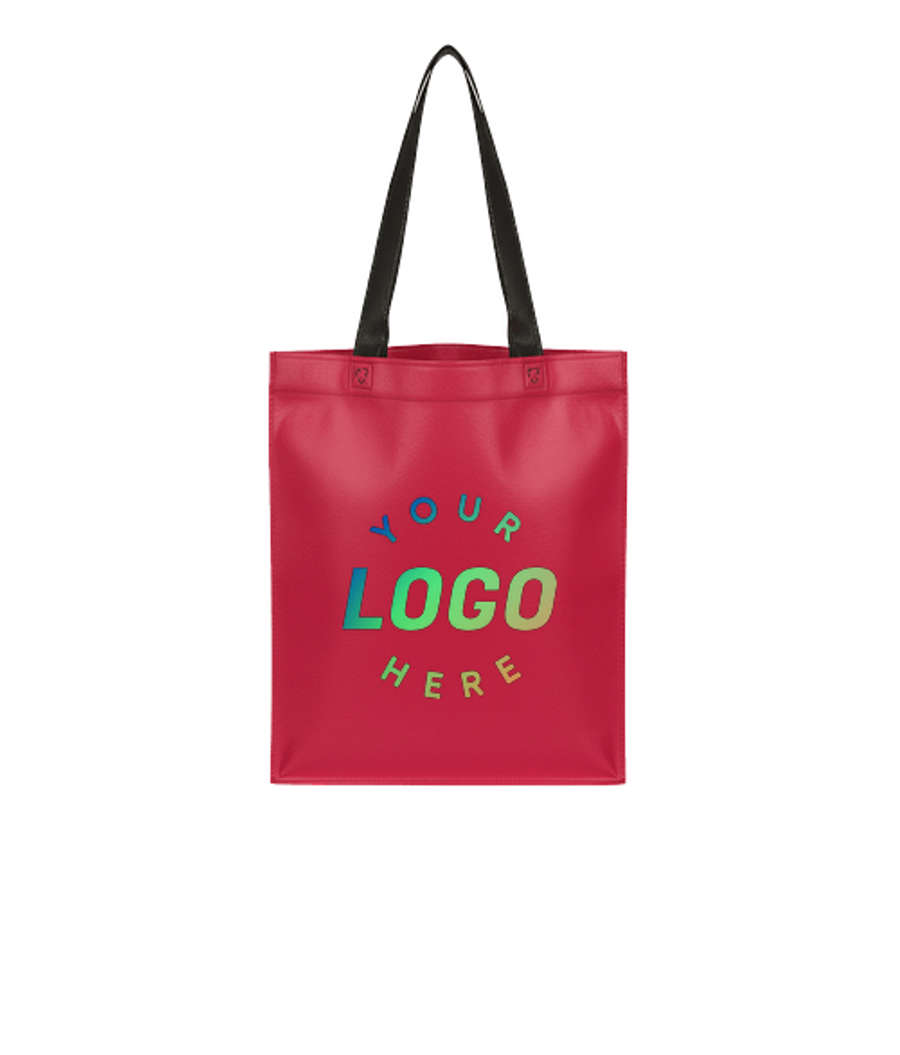 Portrait Recycled Non-Woven Tote Bag in Burgundy