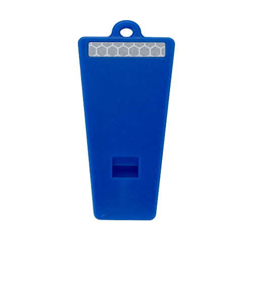 Safety First Reflective Whistle in Blue
