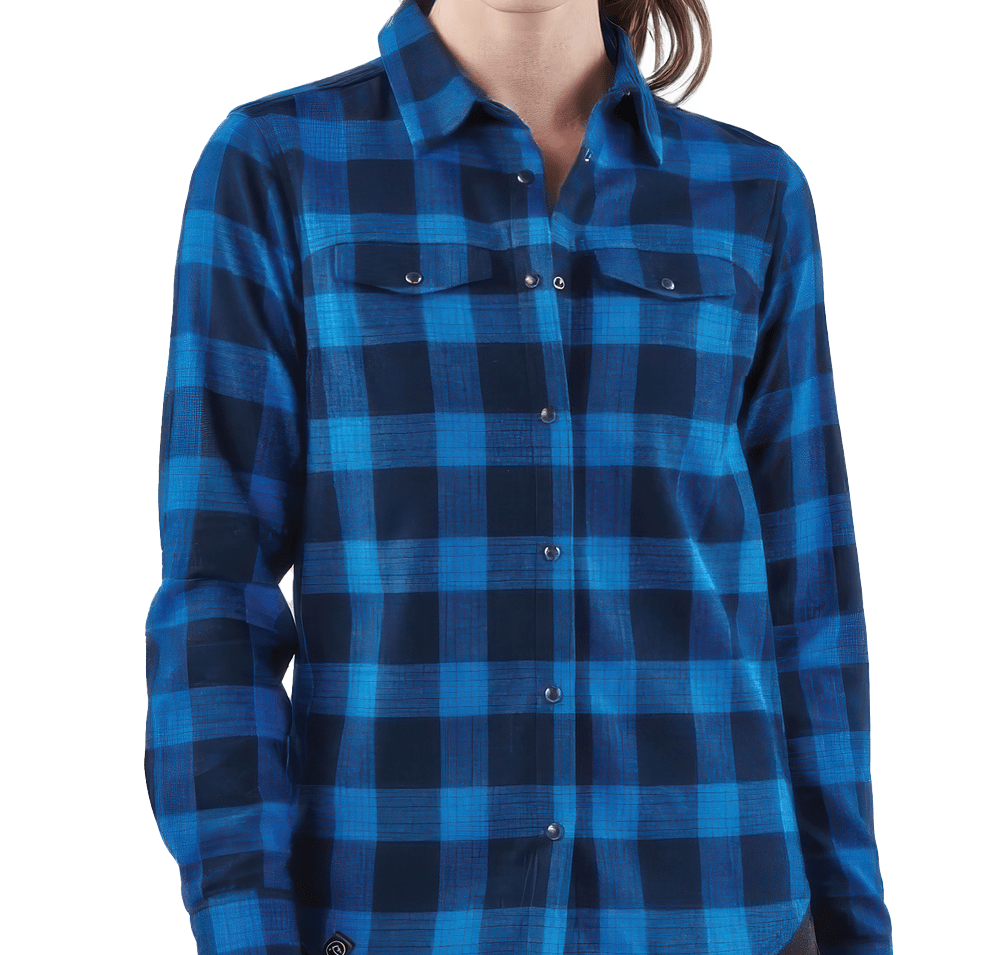 Stormtech Women's Logan Snap Front Plaid Long Sleeve Shirt-default