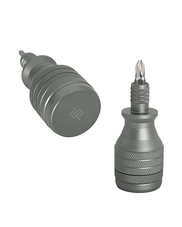 Laser Engraved Recycled Aluminum 6-in-1 Screwdriver Tool