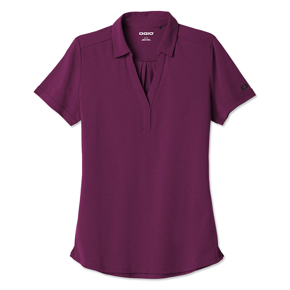 OGIO Women's Limit Stretch V-Neck Performance Polo