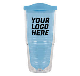 24 oz. Insulated Tumbler - Color: Aqua / Aqua