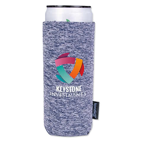 Full Color Koozie® Heather Collapsible Slim Can Cooler