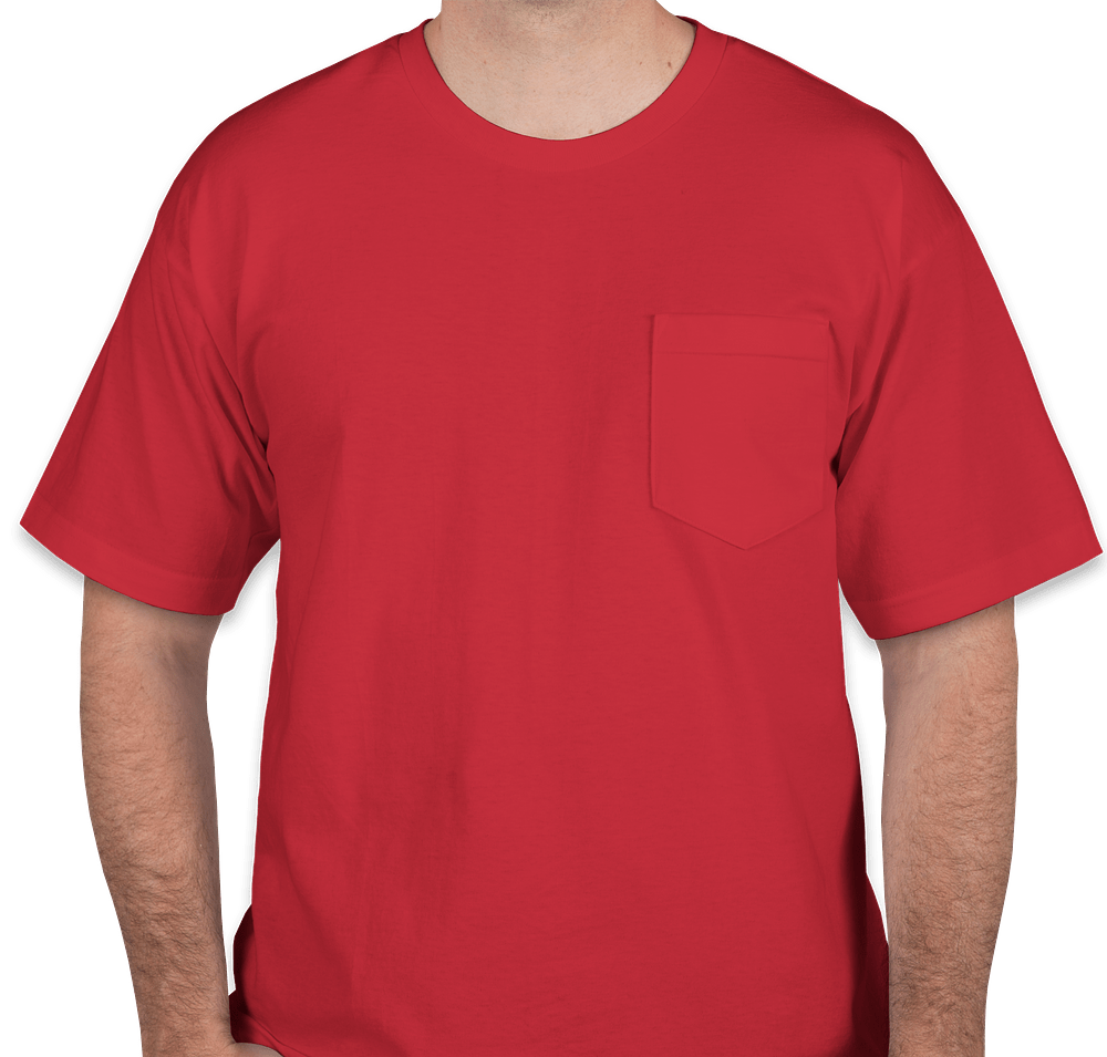 Bayside USA-Made 100% Cotton Pocket T-shirt-default