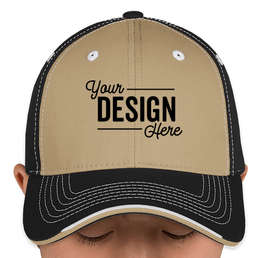 Canada - Sportsman Tri-Color Contrast Stitched Hat - Color: Khaki / Black