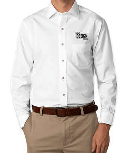 Brooks Brothers Non-Iron Pinpoint Ainsley Collar Dress Shirt - Color: Solid White (Sld Wht)