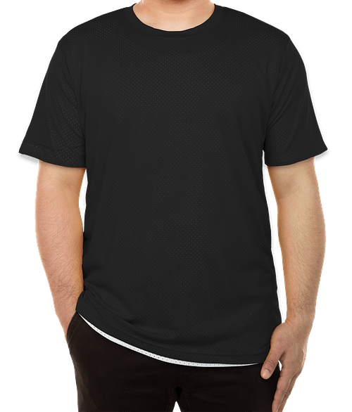 Augusta Short Sleeve Mesh Reversible Jersey in Black / White
