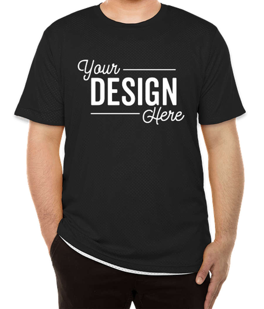 Augusta Short Sleeve Mesh Reversible Jersey in Black / White