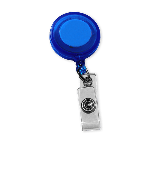 Perfect Value Badge Holder in Translucent Blue
