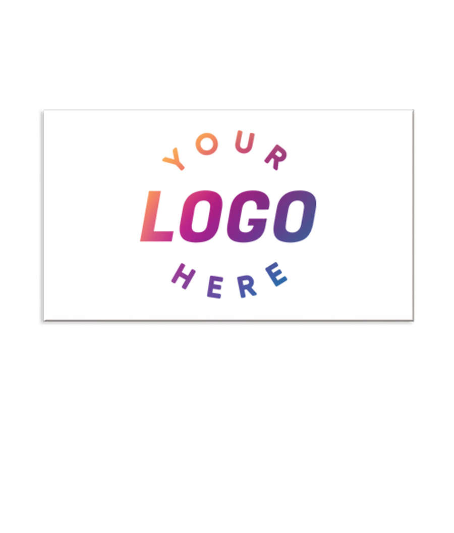 Full Color 30 Mil Business Card Magnet in White