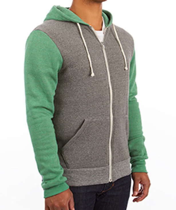 Alternative Apparel Tri-Blend Raglan Zip Hoodie