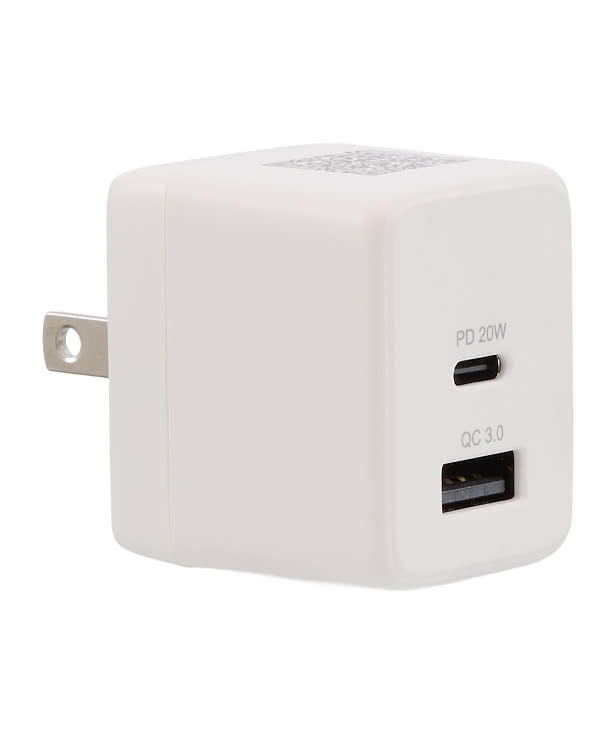 Full Color ETL Listed 20W Dual USB-A and C Wall Charger