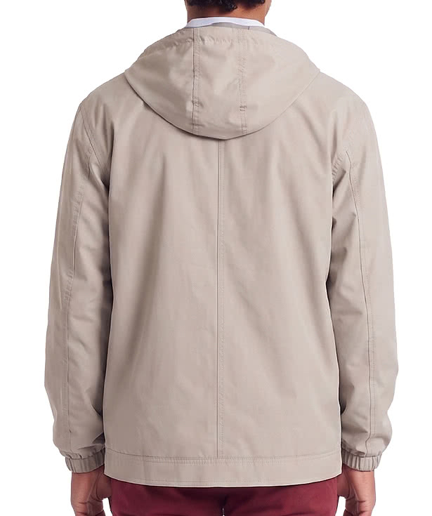 Custom Weatherproof Vintage Hooded Rain Jacket - Design Rain