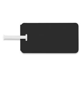 Full Color Plastic Luggage Tag - Color: Black