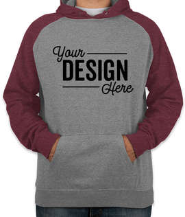 Independent Trading Heather Raglan Pullover Hoodie