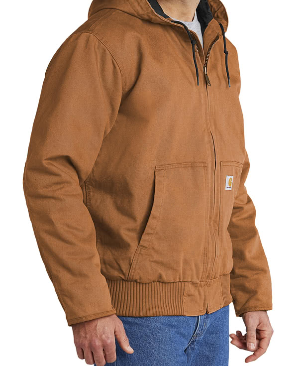 Custom Carhartt Washed Duck Active Jacket - Design Work