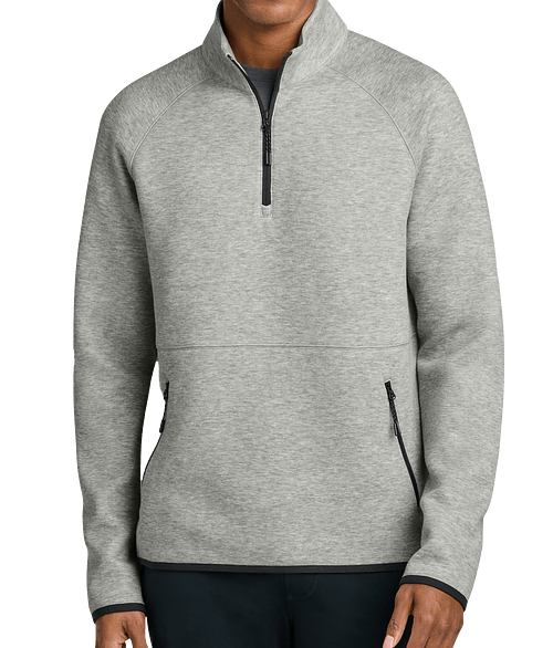 Sport-Tek Phenom Midweight Quarter Zip Sweatshirt in Athletic Heather