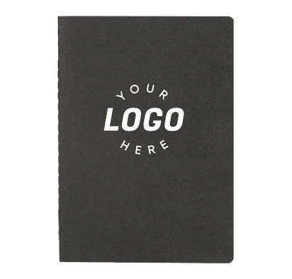 Recycled Soft Cover Medium Notebook - Black