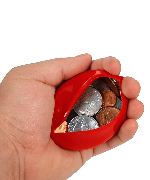 Full Color Old School Squeeze Coin Pouch Keychain