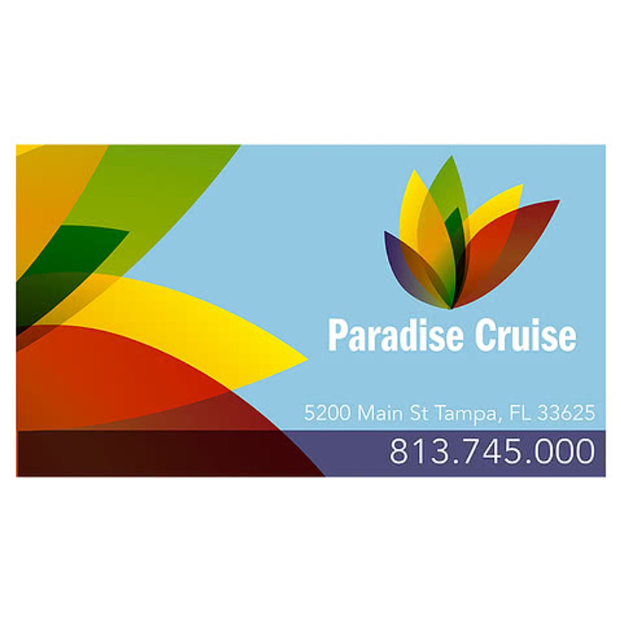 Full Color 10 Mil Solid Business Card Magnet in White