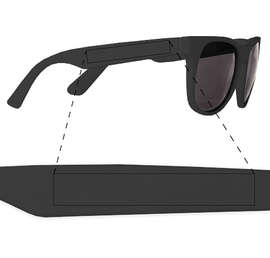Solid Promotional Sunglasses - Color: Black / Black