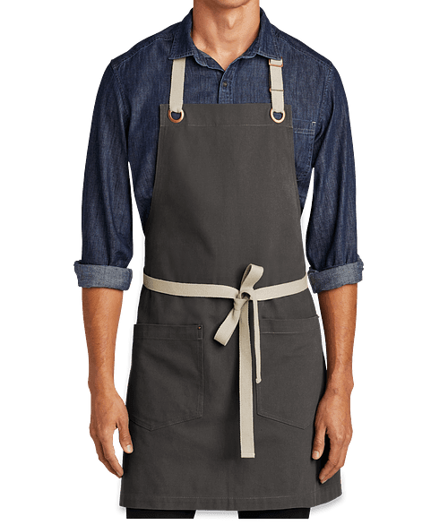 Custom Port Authority Canvas Two-Pocket Full Length Apron