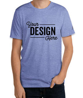 Adidas Heather 100% Recycled UPF 50 Performance Shirt - Color: Collegiate Royal Heather