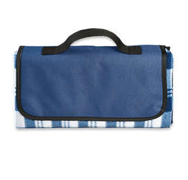 Fold Up Fleece Picnic Blanket - Color: Navy