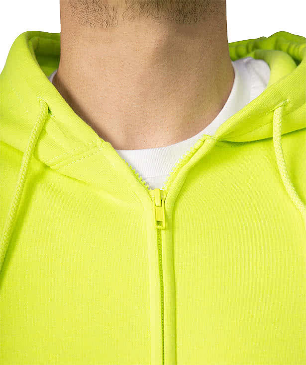 Bayside USA-Made Hi-Vis Zip Hoodie