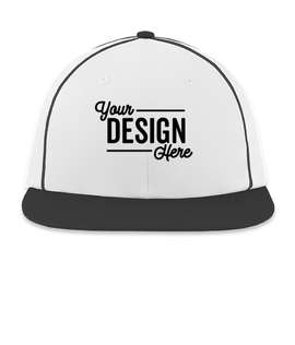 Pacific Headwear Momentum Snapback Baseball Hat - Color: White / Black