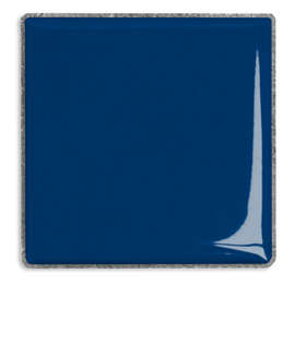 1" Square Lapel Pin - Color: Navy / Silver