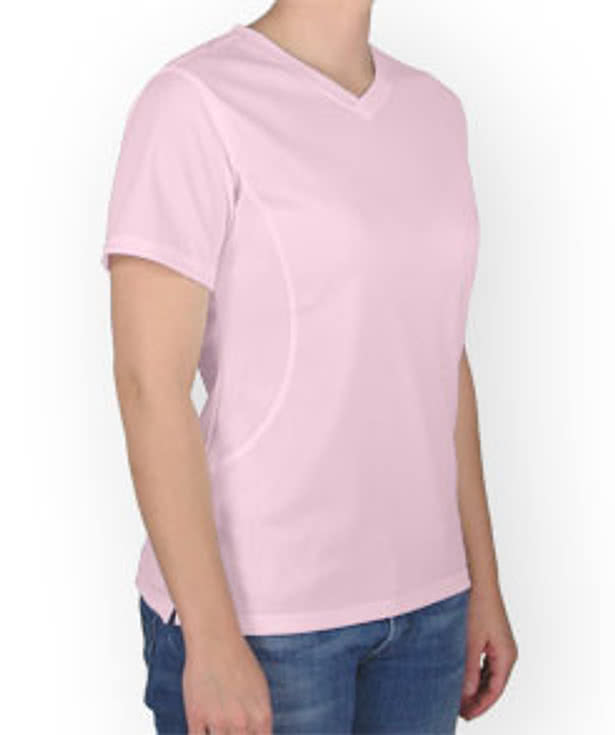 Sport-Tek Ladies Dri-Mesh V-Neck Performance Shirt