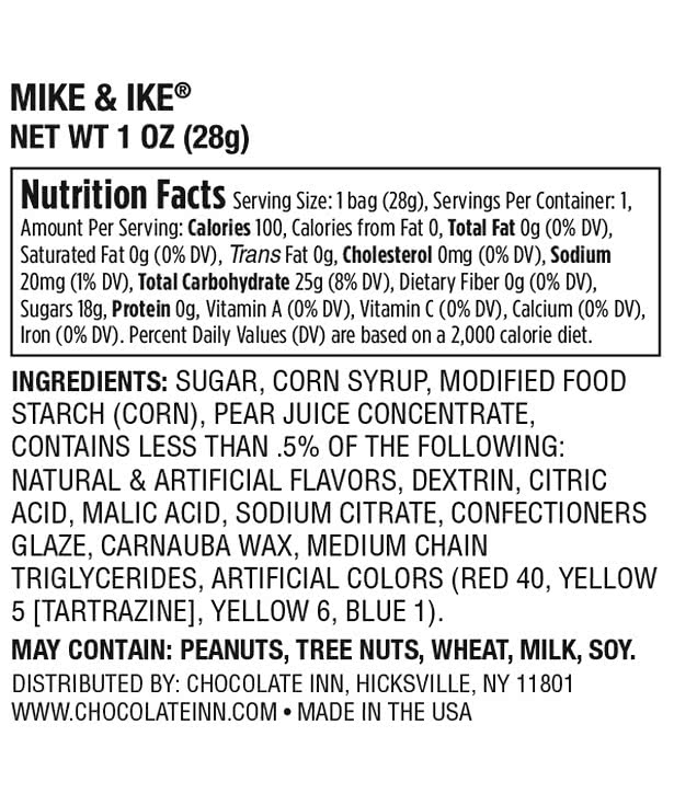 Mike & Ike Promo Pack Candy Bag